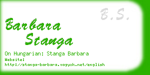 barbara stanga business card